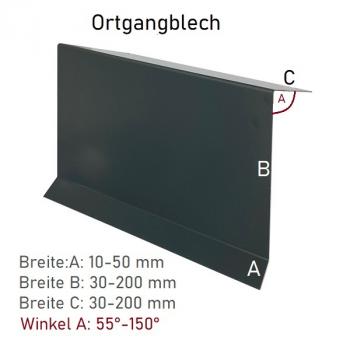 Ortgangblech Dachblech aus Alu, Va oder Stahl